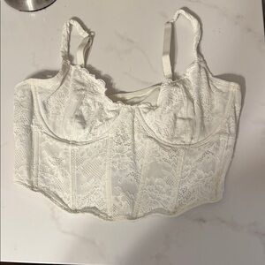 Hollister Cream Lace Bralette